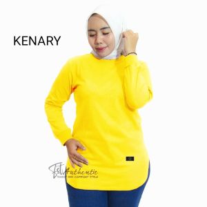 kaos wanita lengan panjang motif terbaru bahan katun combat premium 20s. brand TERBARU FST autentik dinarry