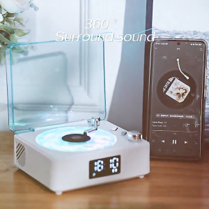 🌈Buy 1 get 2 free gifts🌈 White noise bluetooth speaker portable stereo surround sound mini bluetooth speaker with RGB LED light sleep aid bluetooth speaker music player生日礼物