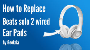 Geekria Protein Leather Replacement Ear Pads for Solo2.0 Wired Solo2.0 Wired (B0518) Headphones Earpads Ear Cushion Ear Cover Ear Muff (Grey)