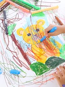 สีเทียน ปลอดสารพิษ สีเทียนระบายน้ำ ระบายง่าย หมุนได้ ไม่เลอะมือ ล้างทำความสะอาดได้ V93 🚚ส่งจากไทย