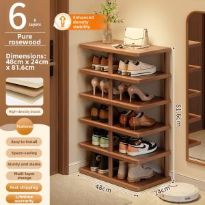 Space-saving Multi-level Shoe Rack Storage