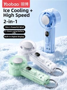 Yoobao | Semiconductor Cooling Portable Handheld & Desk Mini Fan with Long-lasting Battery and Strong Airflow