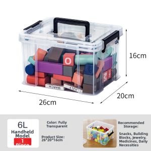 Jeko&Jeko | Transparent Plastic Storage Box For Seasonal Clothes And Books