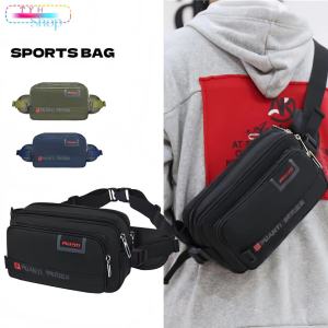 Sports bag Chest bag shoulder bag Fashion Waist bag running bag men and women multi-function Outdoor belt bag body bag