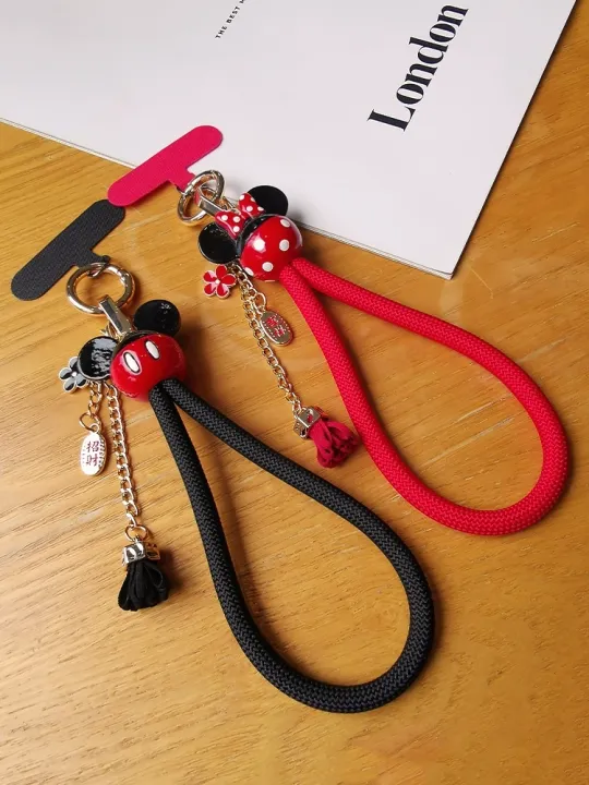 Thickened%20Woven%20Phone%20Strap%20Mickey%20Mouse%20Pendant%20Short%20Wristband%20Anti-Loss%20Phone%20Case%20Chain%20Keychain%20Handheld%20Anti-Fall%20Rope%20Unisex%20-%20Image%203
