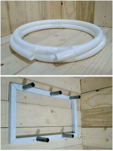 pipa elastis & stand/tatakan lampu dekorasi