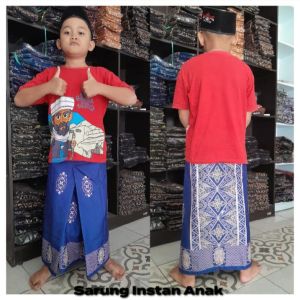 Sarung Instan anak Sarung Batik Anak Kekinian