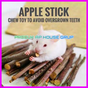 MAINAN STICK KAYU APEL CHEW TOY HAMSTER《ISI 4 STICK》
