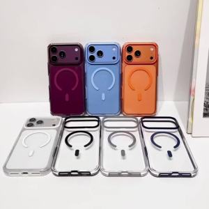 szhaiyu | Magnetic Matte Fashion Phone Case For iPhone 18 17 16 15 14 13 Pro Max 16Pro 15Pro Shockproof TPU Acrylic Protect Back Cover