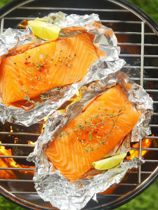 กระดาษห่ออะลูมิเนียมสำหรับอบ กระดาษห่อดองน้ำมัน อบปิ้ง ใช้ได้ทั้งในเตาอบและเครื่องอบลมแห้ง ช่องระบายอากาศได้ดี ไม่มีกลิ่น