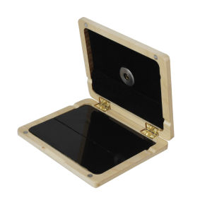 IRIN | Saxophone Reeds Box Thermometer Magnetic Switch Self Contained Black Pipe Reed Box Durable Design Minimalist Woodwind Parts