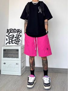 Quần Short Bóng Rổ Thể Thao Màu Đen Cỡ Lớn Cho Nam Mùa Hè Ngoài Trời Thường Ngày Quần Dài Năm Điểm Rộng Rãi Thoải Mái