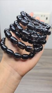 Q398 Vòng full lu thống Thạch Anh Tóc Đen hàng cao cấp siêu VIP cho nam nữ - Thủy và Mộc - Phong Thủy TUDO