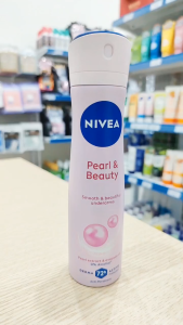 Xịt Khử Mùi Nữ Nivea Pearl & Beauty 150ml – Ngăn Mùi 72H Chiết Xuất Ngọc Trai Và Dầu Bơ 0% Cồn Ethyl Dưỡng Da Mịn Màng