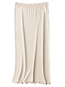 High-Grade Silk Knitting Lace Lace Skirt Mulberry Silk Minimalist Base Six-Point Nightdress Easiest for Match Underdress