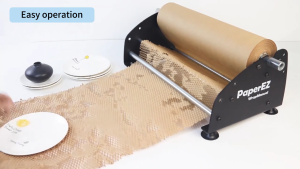 PaperEZ Manual Honeycomb Paper Dispenser | Tension Adjustable | No Electricity | Eco Friendly Packaging Tool for E-commerce & Small Business