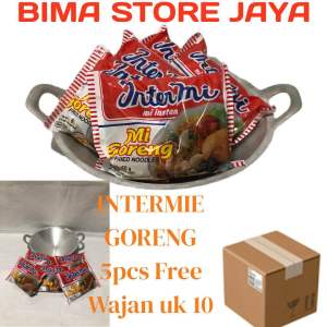 Wajan Aluminium uk 10 Paket hemat 5 Intermie Goreng