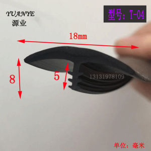 T-Shaped Rubber Sealing Strip Equipment Anti-Collision Damping Rubber Strip Oil Resistant PVC Nitrile Rubber Strip 20*11