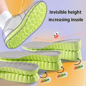 Height increase insoles Breathable Anti-Odor Insole Shock Absorbing Shoe Sole Soft comfortable Sports Insole 1Pair /2Pair