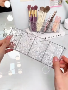 Multi-Layer Makeup Brush Bucket Desktop Cosmetic Storage Box Brush Rack Storage Tube Pen Container