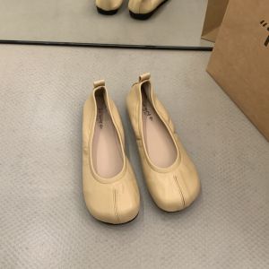 Round Toe Soft Bottom Ballet Shoes Yellow