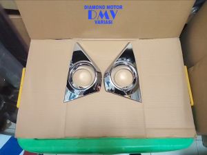 Garnish Ring Cover Foglamp Chrome Bemper Depan Toyota All New Avanza Xenia 2019 2020 2021