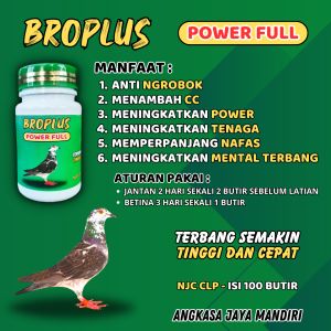 PENAMBAH CC MERPATI BROPLUS Stamina Merpati
