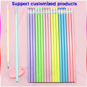 30Pcs Groove Triangle Wooden Pencil HB Posture Correction Pencil School Office Stationery Professional Exam Drawing Pencil