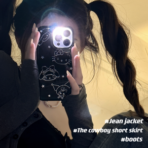 Kawaii Anime Sanrio Vivo Phone Case Drop Glue Protection Cover for S15 S16pro S12 S10e S9 S7t S6 Girls Soft Shell X90/X80/X70/X60pro+/X50 X27