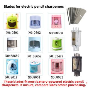 Electric Pencil Sharpener Student Drill Pencil Sharpener Blade Replacement Stationery Cultural Goods Business Supplies
