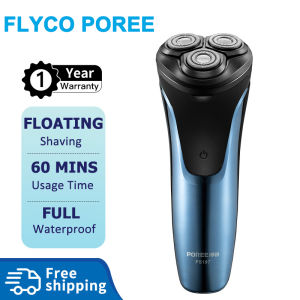 Flyco Poree Electric Shaver for Men Shaving Machine Rechargeable Waterproof Wet and Dry Shaving Original PS196/PS197