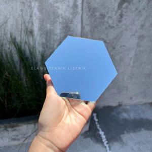 Termurah Kaca Cermin Hexagonal Asli Kaca 100% Ukuran 13CMX11CM / Cermin Aesthetic / Dekorasi Dinding Rumah Minimalis / Cermin Dinding / Cermin Segi Enam