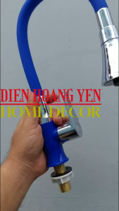 Vòi rửa chén bẻ 360 độ thân bọc cao su