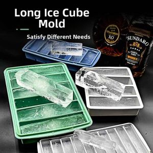 Besee | Commercial and Home Use Long Large Ice Making Molds Cover Included Ice Tray