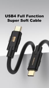 Hagibis USB4 Soft Cable 80Gbps 8K60Hz USB C to USB C Cable PD3.1 240W Fast charging Type-C cable for Macbook Pro Laptop mobile phone