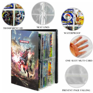 240 Buah Pemegang Koleksi Kartu Game Pokemon & Album Kartu Kartun Anime