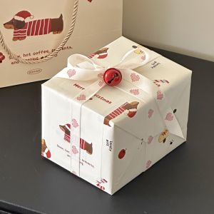 Hand-Painted Cartoon Bear Glass Highball Cup Cute Juice Drink Wine Cup Vintage Gift Box Beverage Glassware Cylinder Shape