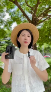 Mic thu âm Micro thu âm không dây cài áo K9 khử tiếng ồn để livestream quay videocho iOS và Androi