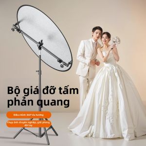 Chân Đế Chụp Ảnh Chuyên Nghiệp Hình Tròn Gập Được Ánh Sáng Mềm