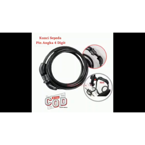 BERGARANSI TaffGUARD Kunci Gembok Sepeda Motor anti maling Kode Angka 4 Digit sandi Kombinasi - 532