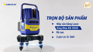 Máy cân bằng Laser 5 tia Kingblue KB-05XS (Tặng kèm Tripod 1m2) - Hàng chính hãng