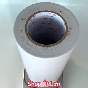 Băng keo 2 mặt rộng 6cm dài 50 mét lõi giấy 3mm 1 cây 5 cuộn giá tại xưởng