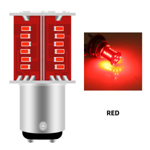 2PCS 1157 BAY15D LED Motorcycle Brake Light LED Bulb Flashing Turn Indicator Brake Lights Strobe DRL Red White Blue Tail Light