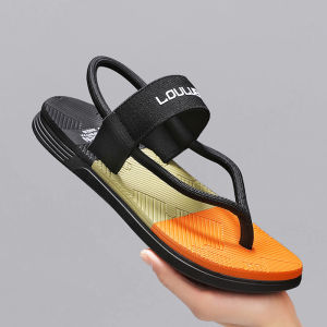 Large Size Mens Sandals Summer Outdoor Wear Anti-Slip Wear-Resistant Driving Dual-Purpose Casual Thong Slippers Soft Bottom Beach Sandals