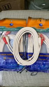 Dây Av 2 Ra 2 Choseal RO5218 Lõi Đồng Chống Sôi-Nhiễu Dây Av 2 Đầu Hoa Sen Cao Cấp Dài 1M-1.8M-3M-5M-10M