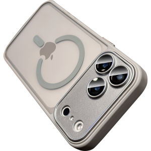 DAIMANG | Anti-Fingerprint Full-Cover Lens Case for iPhone 17 Pro Max 16 Pro 15 14 13 with Shockproof Skin Feel Magnetic Transparent
