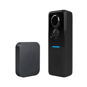 Tuya Video Intercom Doorbell Cameras with Solar Cover 2-way Audio Motion Detection Wifi 30days Auto Save Peephole Door Camera
