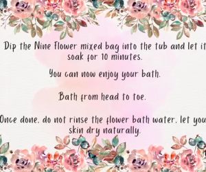 Traditional Ayurvedic Natural Spa Floral Bath utilizing nine types of healing flowers / Mandi Bunga 9 Aura / Herbal Bath