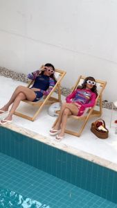 Paul Frank เสื้อว่ายน้ำแขนยาว ผู้หญิง WOMENS DIVE INTO SUMMER RASHGUARD