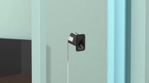 EDUP-DF3068 Universal Angled Window Mount for Wyze Cam V3 Pro 20 Degrees Tilt Up Down Left Right Stable Install Black 1PCS